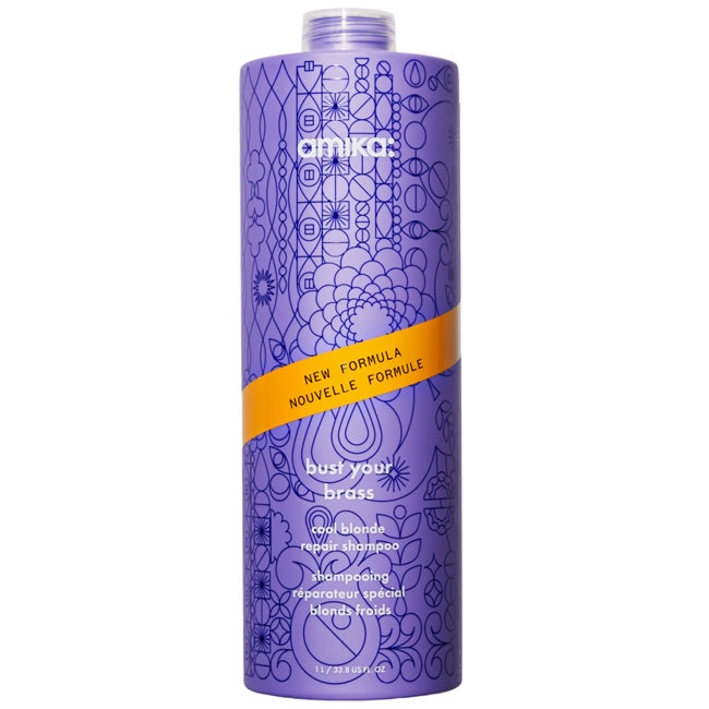 Amika Bust Your Brass Cool Blonde Repair Shampoo Ml