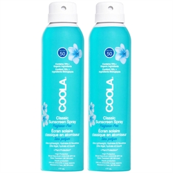 Coola Classic Body Spray Fragrance-Free SPF50 - 177ml x 2
