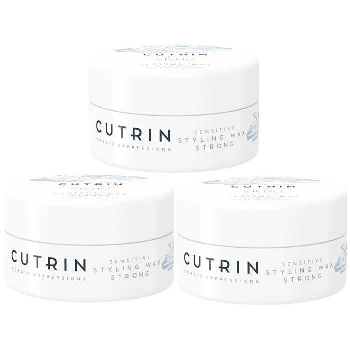 Cutrin Vieno Sensitive Styling Wax Strong 100ml x 3