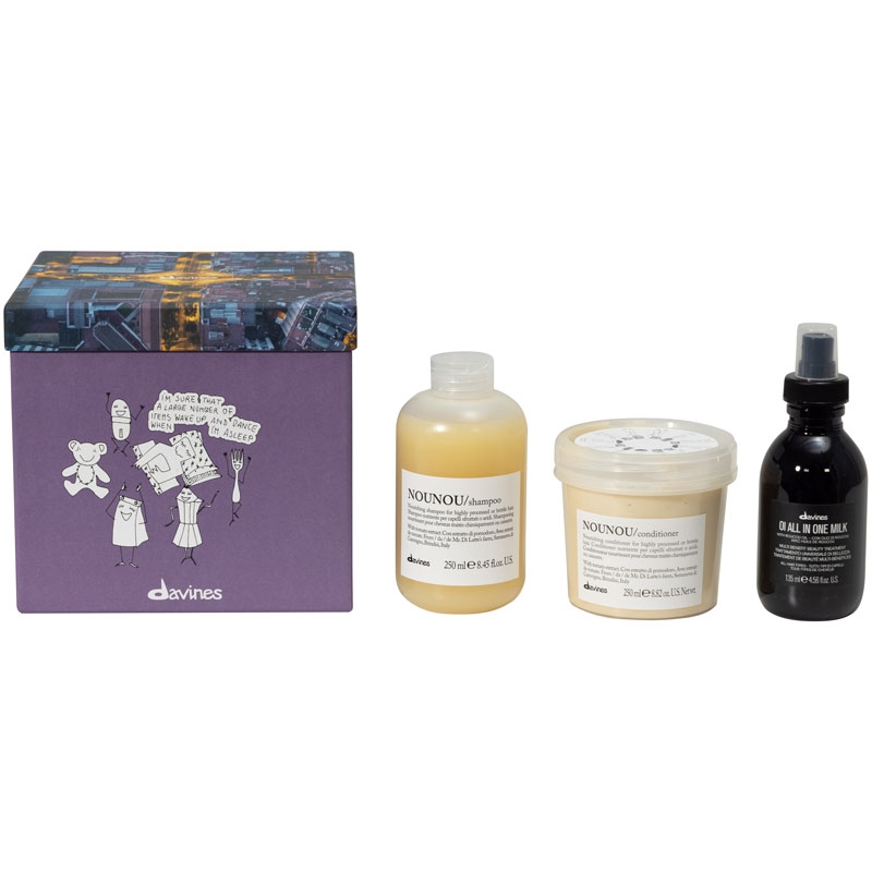 Davines NouNou Gift Set med Oi All in One Milk