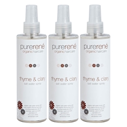 Purerene Thyme & Clary Salt Water Spray 250ml x 3